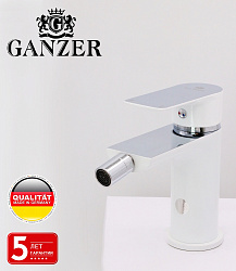 Смеситель для биде белый+хром Ganzer GZ21051-F Ganzer  Германия
