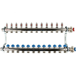 Распределительный коллектор Rehau HKV-D 1″- 3/4″ 12 выхода Рехау  Германия