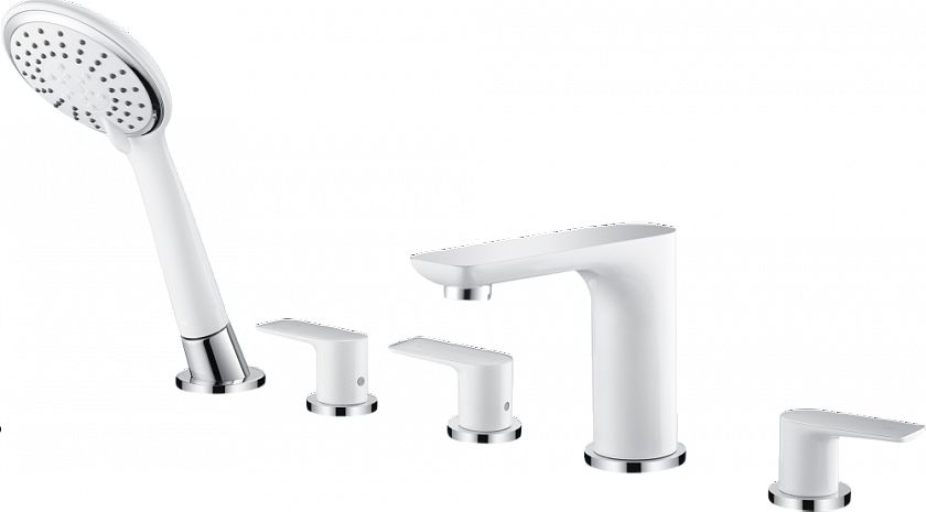 Смеситель на борт ванны (5 отверстий) Ganzer GZ21088-F